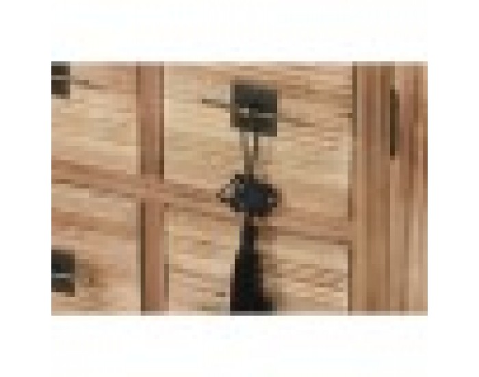ТВ шкаф Home ESPRIT Черен Естествен Ела Дървен MDF 130 x 24 x 51 cm