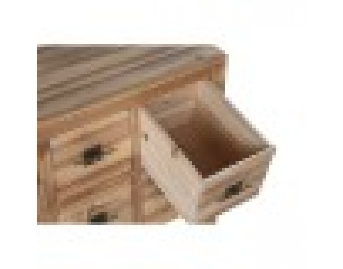 ТВ шкаф Home ESPRIT Черен Естествен Ела Дървен MDF 130 x 24 x 51 cm