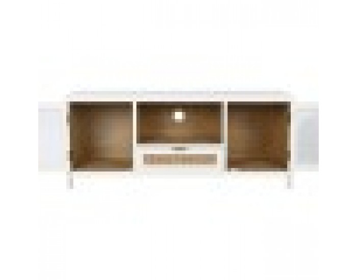 ТВ шкаф Home ESPRIT Бял Кристал Дърво от пауловния 120 x 40 x 50 cm