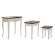 Комплект от 3 маси DKD Home Decor Бял (3 pcs) (60 x 40 x 66 cm)