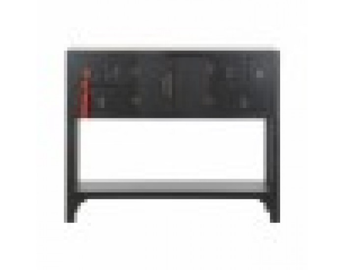 Конзола DKD Home Decor Дървен Ела Дървен MDF Син Многоцветен 95 x 24 x 79 cm