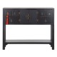 Конзола DKD Home Decor Ела Черен 95 x 24 x 79 cm Дървен MDF