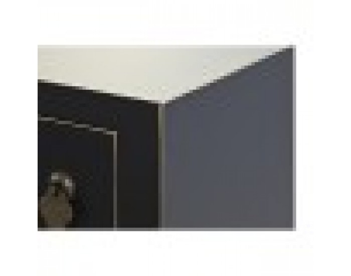 Помощна маса DKD Home Decor 95 x 26 x 79 cm Ела Черен Златен Метал Бял Дървен MDF