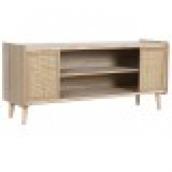 ТВ шкаф Home ESPRIT Естествен Pатан Дърво от пауловния 120 x 35 x 54 cm - Home esprit