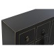 ТВ шкаф DKD Home Decor Черен Ориенталски Бял Златен Бял/Черен Метал Ела Дървен MDF 130 x 26 x 51 cm