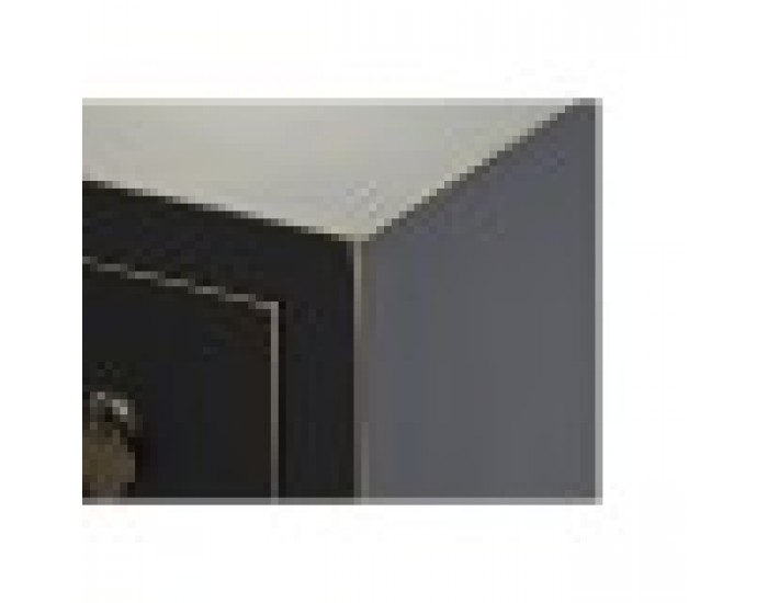 ТВ шкаф DKD Home Decor Черен Ориенталски Бял Златен Бял/Черен Метал Ела Дървен MDF 130 x 26 x 51 cm