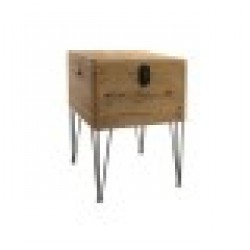Помощна маса DKD Home Decor, Метал, Дървен, 49 x 51 x 74 cm - Dkd home decor