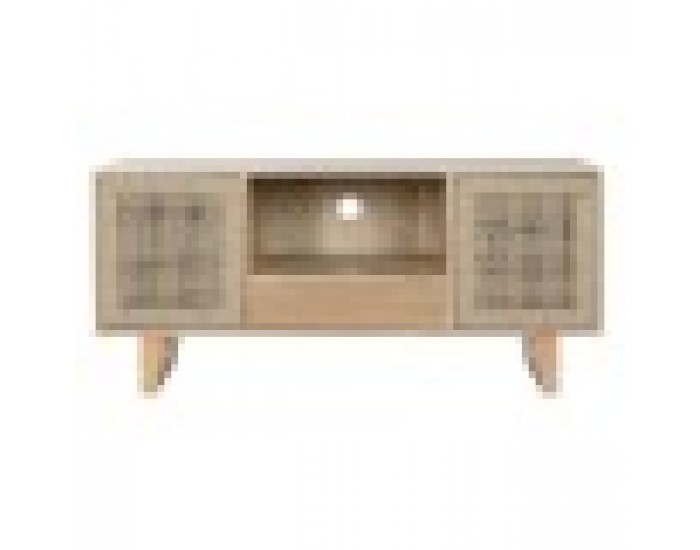 ТВ шкаф Home ESPRIT Бежов Естествен Юта Бор 120 x 40 x 55 cm