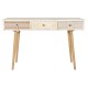Конзола DKD Home Decor Ела Естествен Бял 120 x 35 x 80 cm