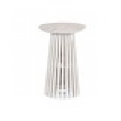 Помощна масичка Home ESPRIT Бял дърво Минди 40 x 40 x 60 cm - Home esprit