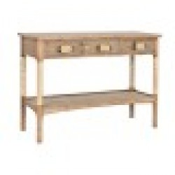 Console Home ESPRIT Светло кафяв Въже Ела 110 x 40 x 79,5 cm - Măsuțe de living