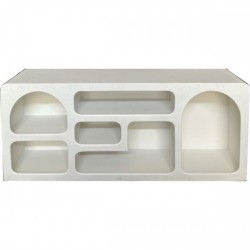 ТВ шкаф Home ESPRIT Бял 120 x 26 x 50 cm - Home esprit