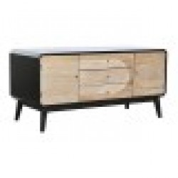 ТВ шкаф DKD Home Decor 120 x 50 x 58 cm Черен Дървен - Dkd home decor