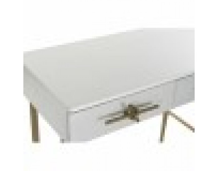 Конзола DKD Home Decor Бял Многоцветен Златен Метал Желязо Дърво манго 30 x 40 cm 90 x 45 x 74 cm