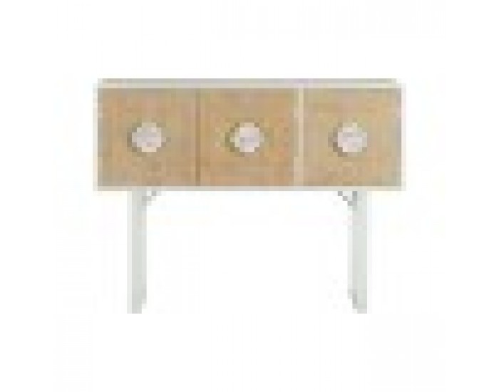 Помощна маса DKD Home Decor Ела Метал Бял 120 x 35 x 90 cm