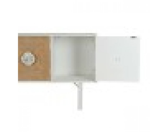 Помощна маса DKD Home Decor Ела Метал Бял 120 x 35 x 90 cm