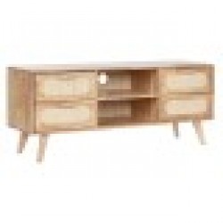 ТВ шкаф Home ESPRIT Естествен Метал каучук 120 x 30 x 48 cm - Home esprit