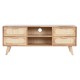 ТВ шкаф Home ESPRIT Естествен Метал каучук 120 x 30 x 48 cm