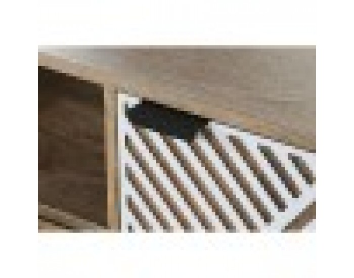 ТВ шкаф Home ESPRIT Бял Дърво манго 160 x 41 x 55 cm