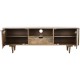 ТВ шкаф Home ESPRIT Бял Дърво манго 160 x 41 x 55 cm