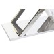 Конзола DKD Home Decor Бял Сив Сребрист Кристал Стомана 120 x 40 x 75 cm