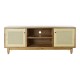 ТВ шкаф DKD Home Decor, Кафяв, Ела, Pатан