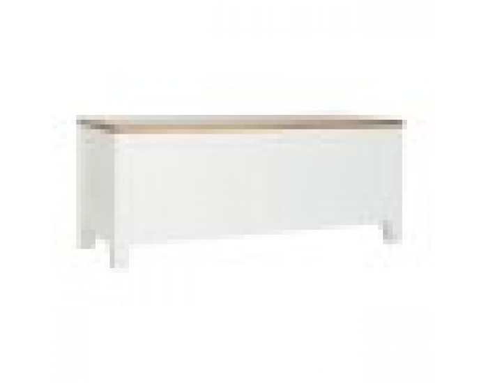 ТВ шкаф DKD Home Decor Бял Кафяв Aкациево дърво Дърво манго 125 x 40 x 50 cm