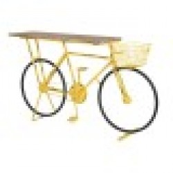 Конзола Home ESPRIT Жълт Черен Дървен Метал 160 x 40 x 88 cm - Home esprit