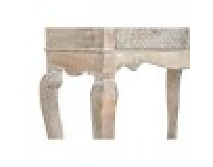 Конзола DKD Home Decor, Естествен, Бял, Дърво, манго, 91 x 42 x 81 cm