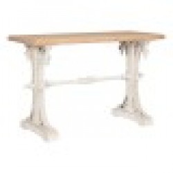 Конзола Home ESPRIT Жълт Бял Ела Дървен MDF 120 x 50 x 77 cm - Home esprit