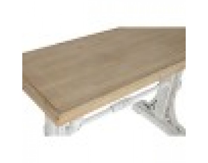 Конзола Home ESPRIT Жълт Бял Ела Дървен MDF 120 x 50 x 77 cm