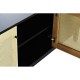 ТВ шкаф DKD Home Decor, Черен, Ела, Pатан