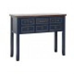 Конзола Home ESPRIT Кафяв Морско син Дърво от пауловния 103 x 35 x 80 cm - Home esprit