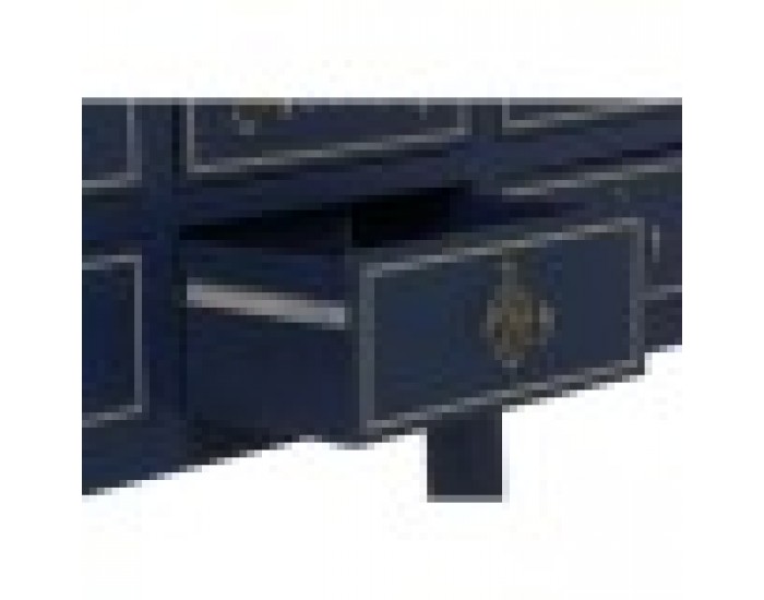 Конзола Home ESPRIT Кафяв Морско син Дърво от пауловния 103 x 35 x 80 cm