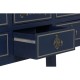 Конзола Home ESPRIT Кафяв Морско син Дърво от пауловния 103 x 35 x 80 cm