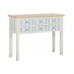 Конзола Home ESPRIT Син Бял Дърво от пауловния 103 x 35 x 80 cm - Home esprit