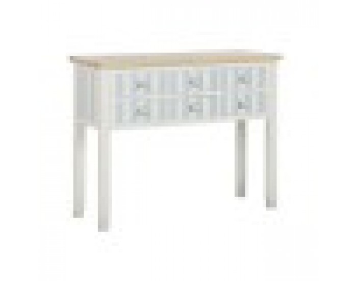 Конзола Home ESPRIT Син Бял Дърво от пауловния 103 x 35 x 80 cm