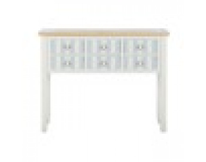 Конзола Home ESPRIT Син Бял Дърво от пауловния 103 x 35 x 80 cm