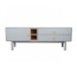 ТВ шкаф Home ESPRIT Син Сив полипропилен Дървен MDF 140 x 40 x 55 cm - Home esprit