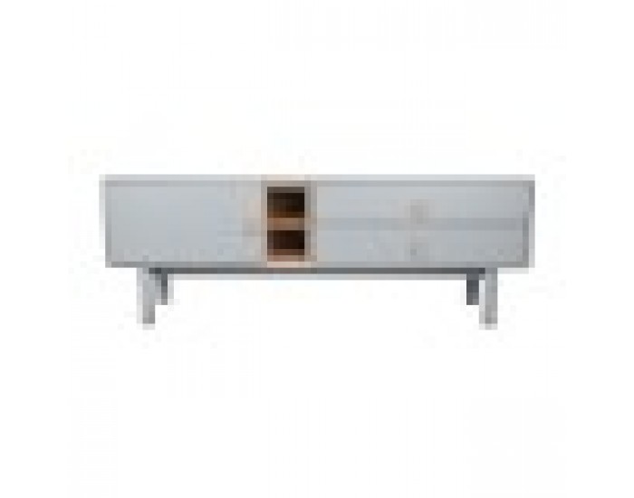 ТВ шкаф Home ESPRIT Син Сив полипропилен Дървен MDF 140 x 40 x 55 cm