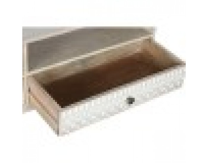 ТВ шкаф DKD Home Decor Бял Естествен Дърво манго 130 x 40 x 45 cm