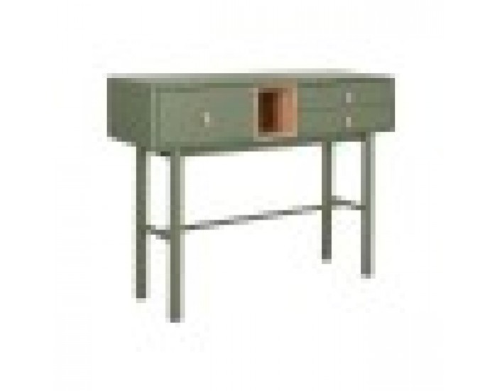 Конзола Home ESPRIT Зелен Полиуретан Дървен MDF 120 x 35 x 90 cm