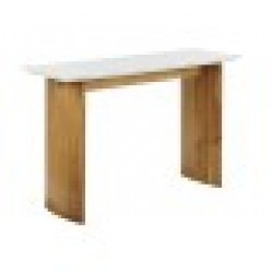 Console Home ESPRIT Бял Кафяв Мрамор Дърво манго 120 x 38 x 77 cm - Măsuțe de living