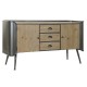 ТВ шкаф DKD Home Decor 144 x 47 x 76 cm Естествен Сив Метал