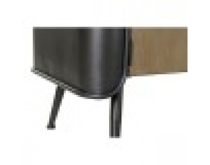 ТВ шкаф DKD Home Decor 144 x 47 x 76 cm Естествен Сив Метал