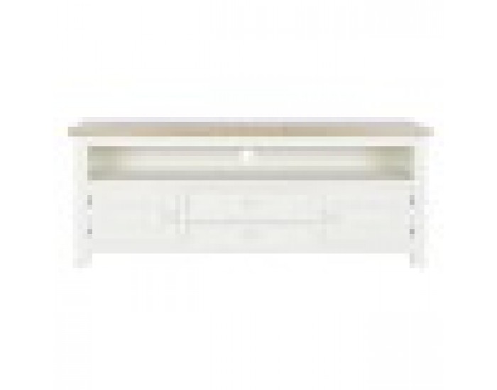 ТВ шкаф DKD Home Decor Бежов Естествен Дърво от пауловния 134,5 x 35 x 55 cm