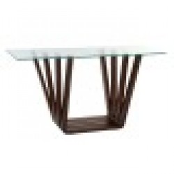 Помощна маса DKD Home Decor Кристал Кафяв Прозрачен Oрех 145 x 45 x 75 cm - Dkd home decor