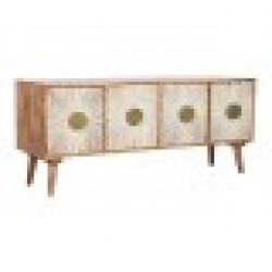 ТВ шкаф Home ESPRIT Златен Естествен Дървен 145 x 40 x 60 cm - Home esprit