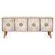 ТВ шкаф Home ESPRIT Златен Естествен Дървен 145 x 40 x 60 cm