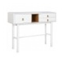 Конзола Home ESPRIT Жълт Бял Дървен MDF 120 x 35 x 90 cm - Home esprit